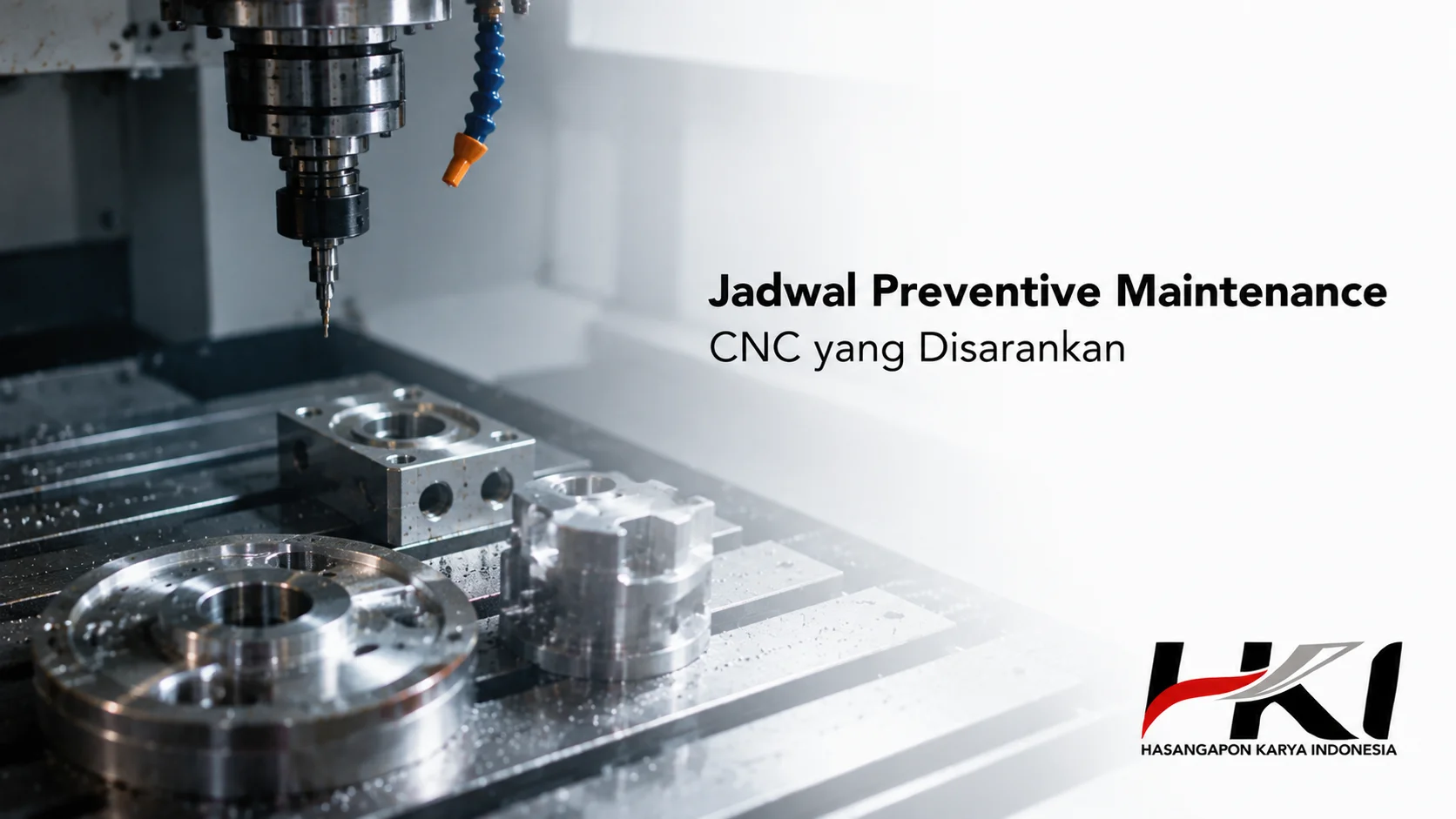 Mesin CNC dengan komponen presisi yang memerlukan preventive maintenance berkala untuk menjaga performa dan akurasi produksi