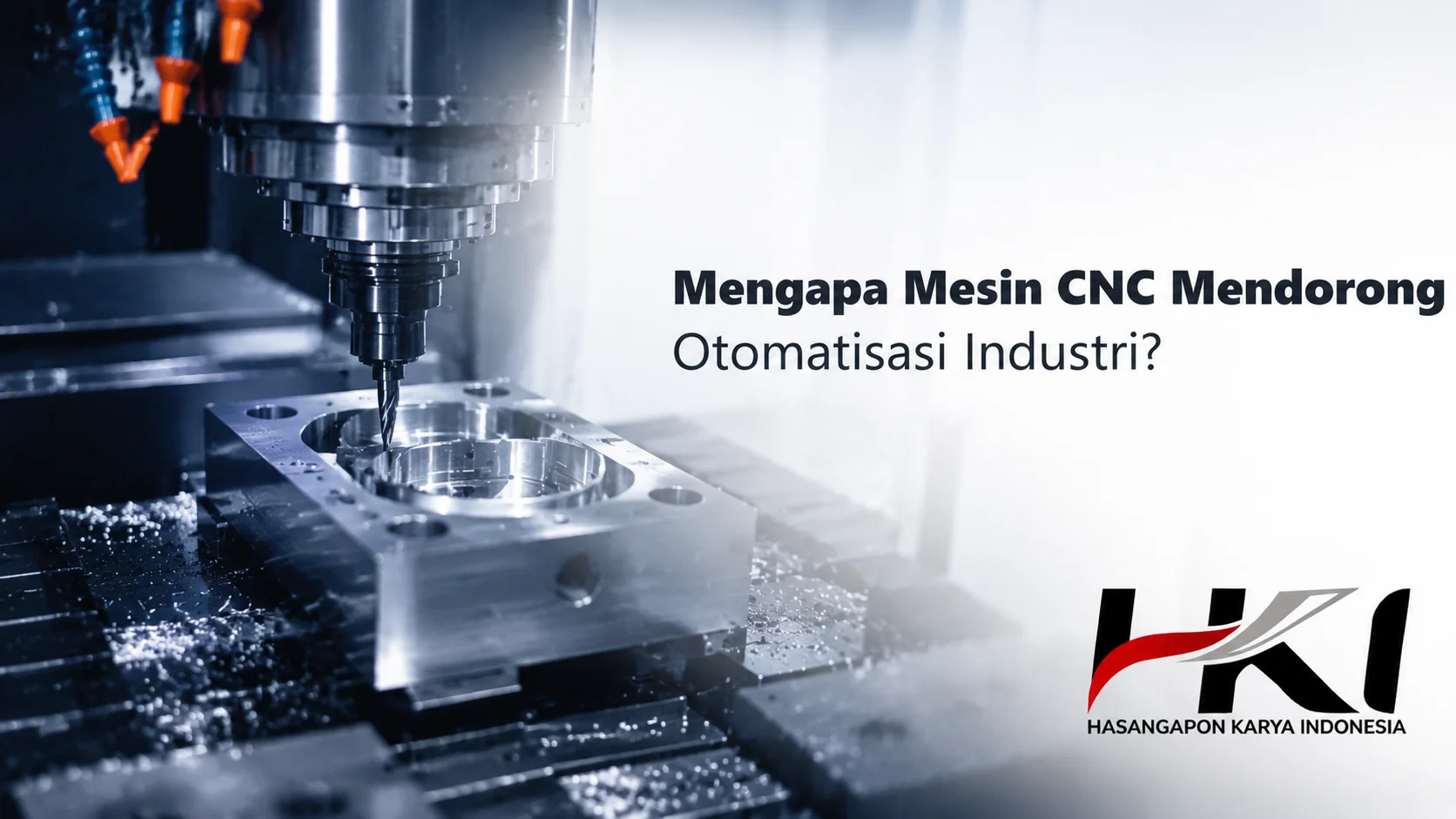 Mesin CNC milling memproses komponen logam secara otomatis dengan presisi tinggi di lingkungan manufaktur modern
