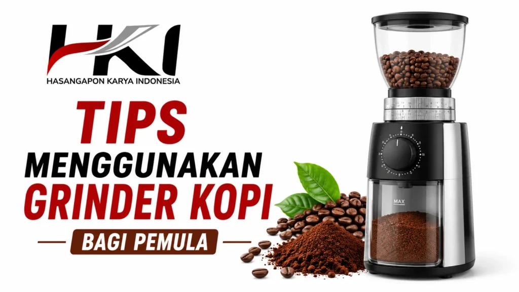 Cara Menggunakan Grinder Kopi dengan benar menggunakan grinder burr untuk menghasilkan ukuran gilingan yang konsisten dan seduhan kopi berkualitas.