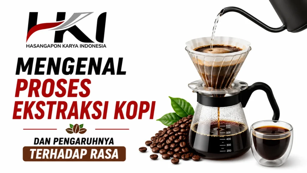 Ilustrasi pengolahan kopi menggunakan grinder untuk menghasilkan cita rasa optimal - Hasangapon Karya Indonesia