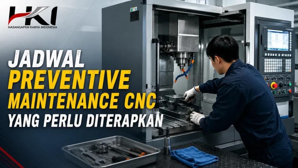 Preventive Maintenance CNC untuk menjaga performa dan presisi mesin
