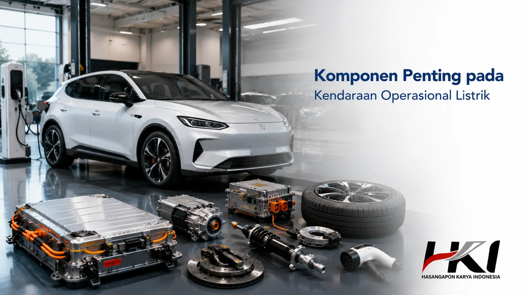 Komponen utama kendaraan operasional listrik yang berperan menjaga performa dan efisiensi kendaraan