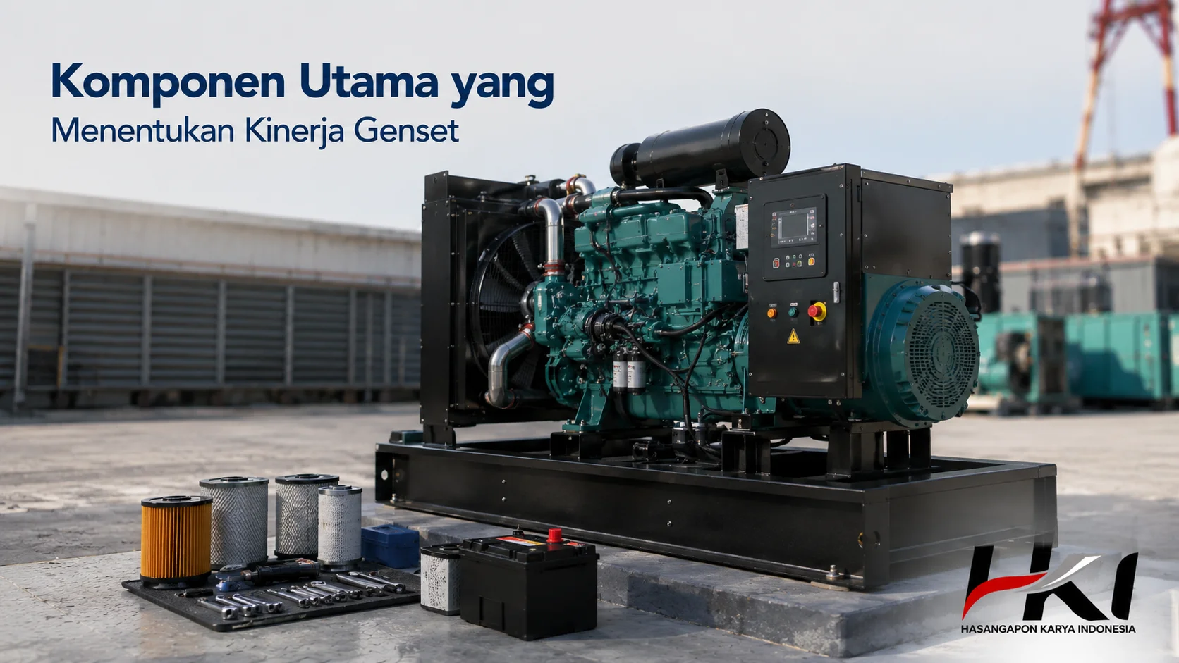 Komponen utama genset solar untuk menjaga kinerja mesin