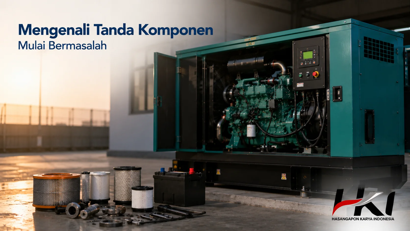 Tanda komponen genset solar mulai bermasalah