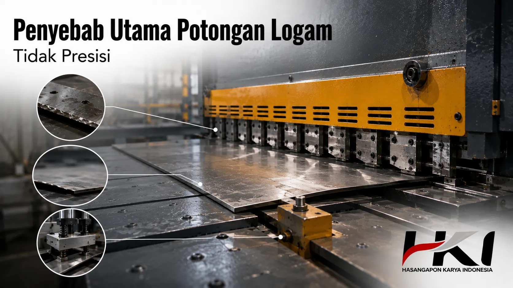 Penyebab utama potongan logam tidak presisi pada Shearing Machine