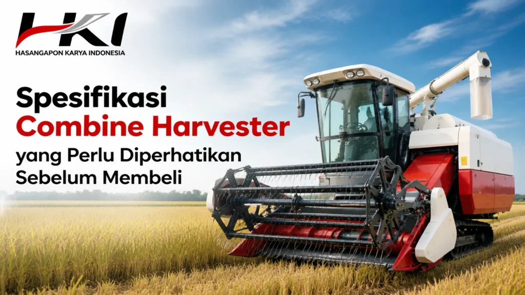Supplier INAPROC Combine Harvester dengan spesifikasi mesin pertanian modern