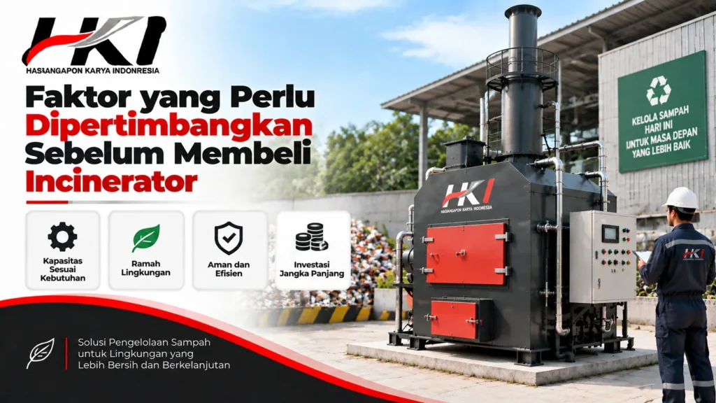 Jual incinerator sampah pengadaan B2B untuk pengolahan limbah industri