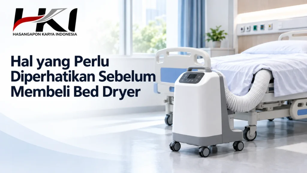 Jual mesin bed dryer untuk fasilitas kesehatan dengan desain modern dan fitur pengering kasur pasien