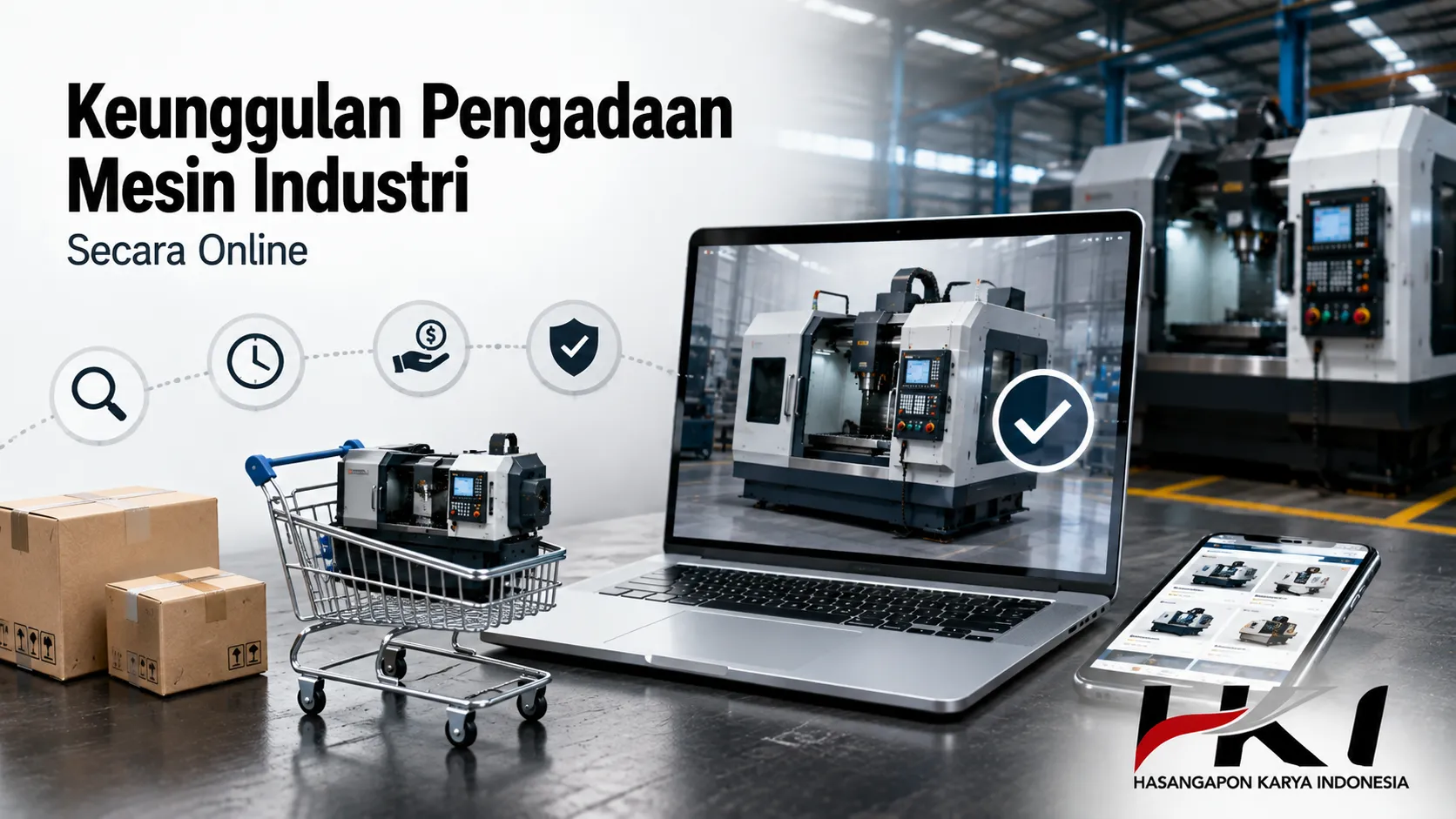 Keunggulan pengadaan mesin industri secara online