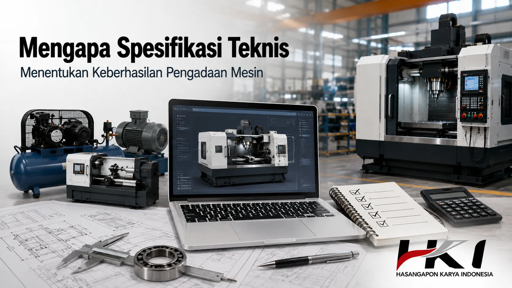 Spesifikasi teknis mesin industri