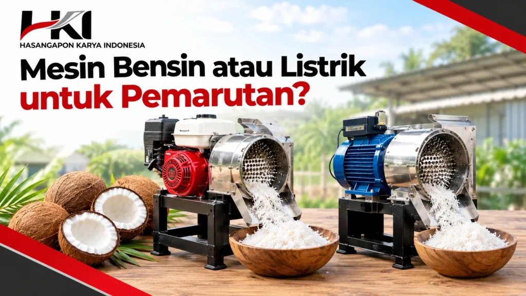 Harga mesin parut kelapa bensin dan listrik