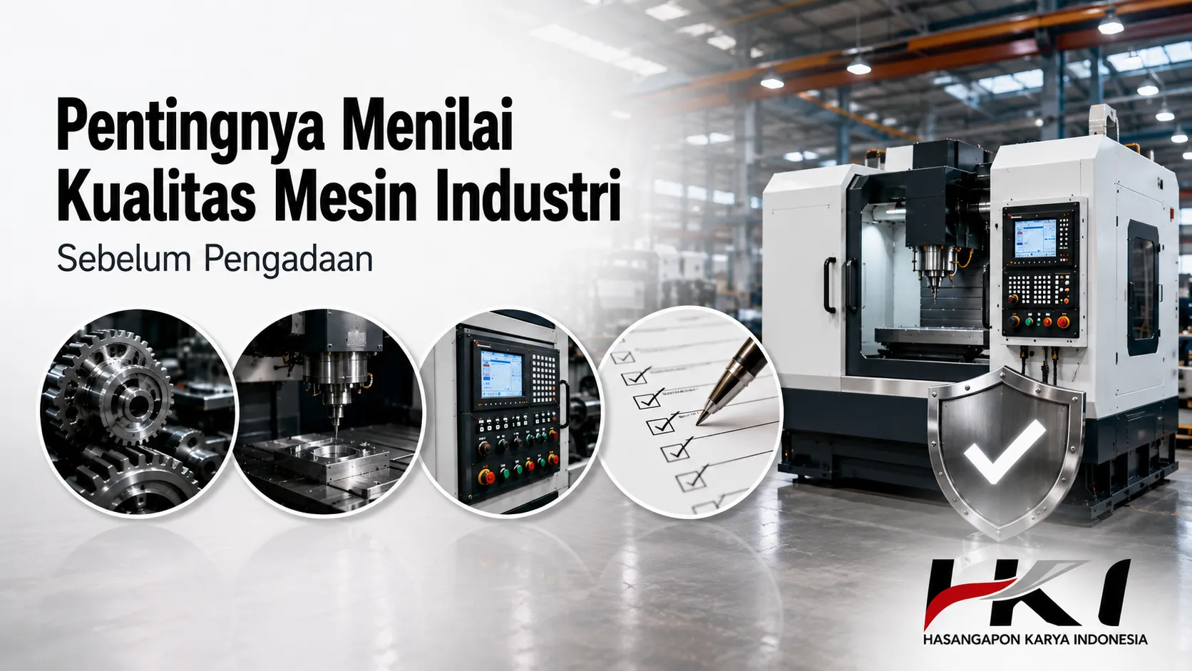 Menilai kualitas mesin industri sebelum pengadaan