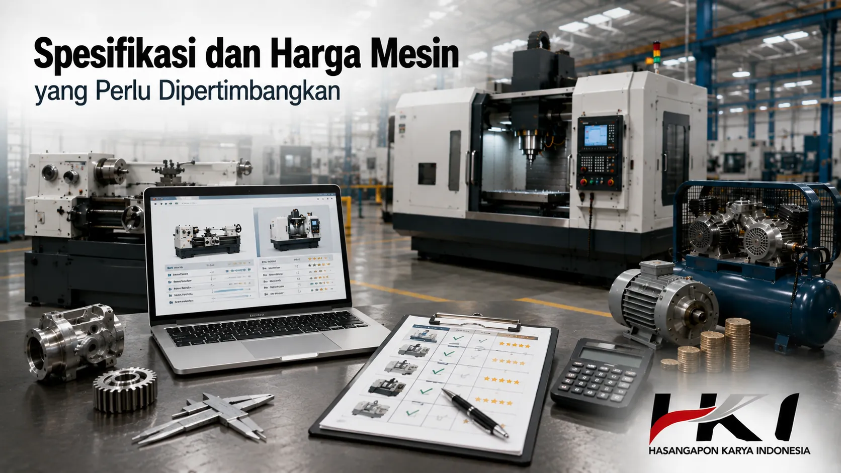 Spesifikasi dan harga mesin industri untuk pertimbangan pengadaan.