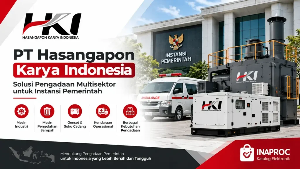 Tentang PT Hasangapon Karya Indonesia untuk kebutuhan pengadaan barang dan mesin instansi pemerintah melalui INAPROC.