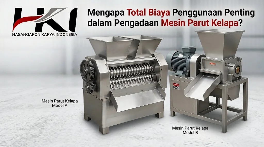 Mesin parut kelapa pengadaan berkualitas tinggi untuk kebutuhan industri rumahan dan UMKM.