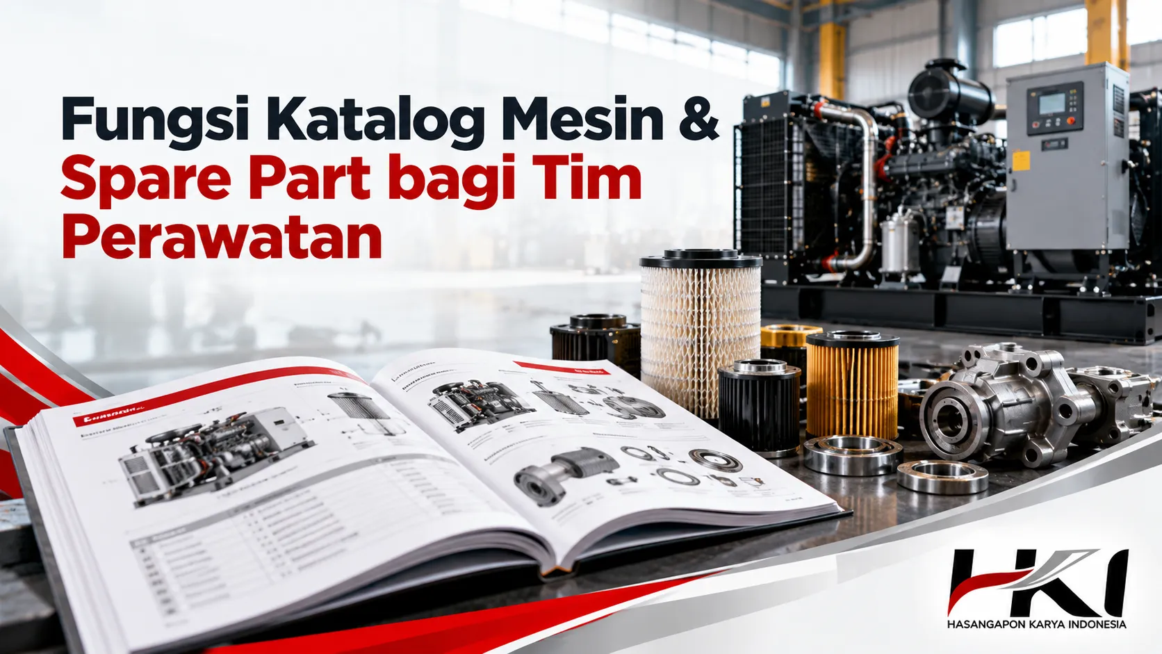 Fungsi katalog mesin dan spare part bagi tim perawatan untuk mendukung pemeliharaan mesin