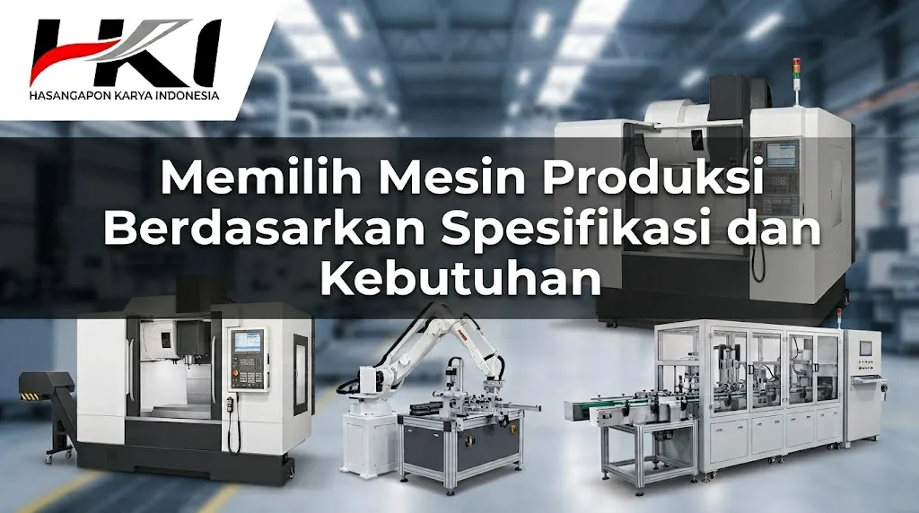 Menerapkan tips memilih mesin produksi yang efisien berdasarkan spesifikasi motor servo, daya listrik, dan kapasitas output pabrik.