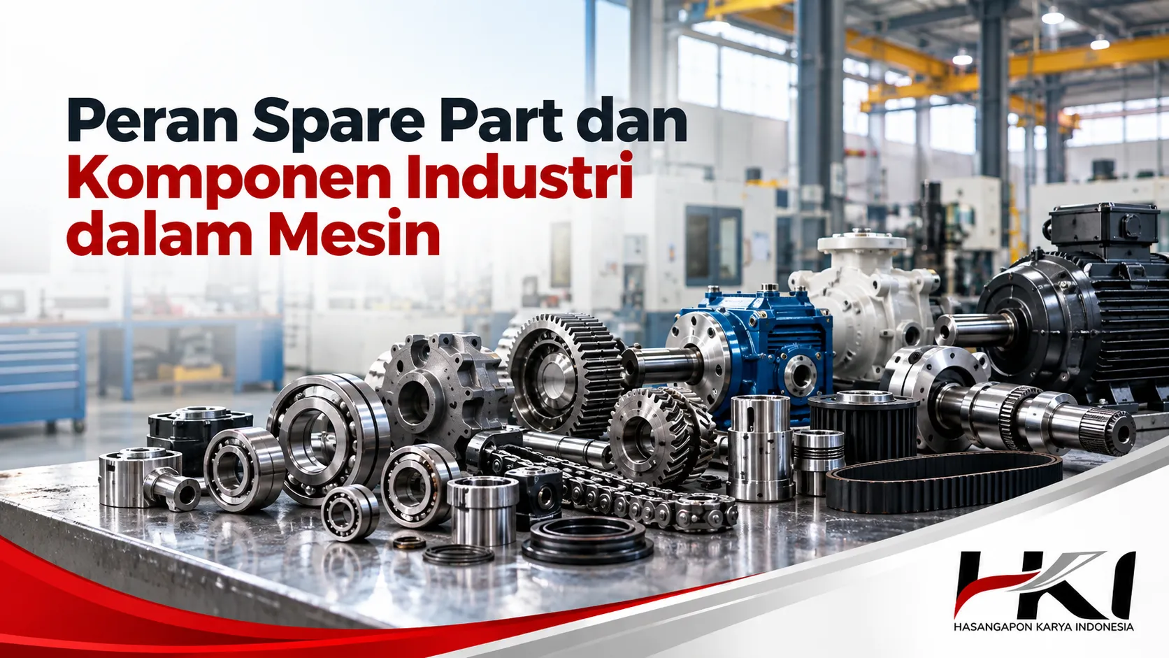 Peran spare part dan komponen industri dalam mendukung kinerja mesin industri