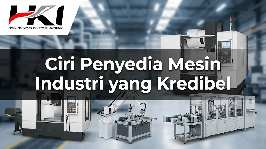 Menilai kredibilitas perusahaan penyedia mesin industri terpercaya dari legalitas, kualifikasi vendor, dan layanan purnajual.
